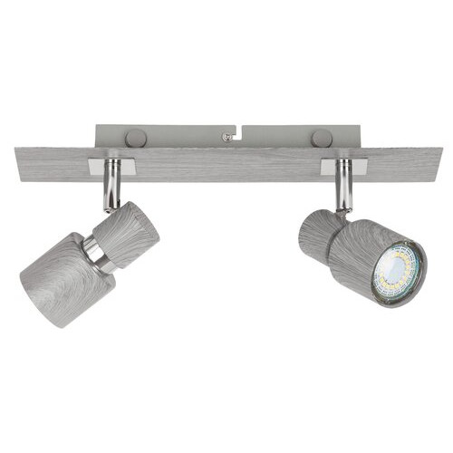 Spot bara Merkur 2xGU10 metal crom/gri Rabalux