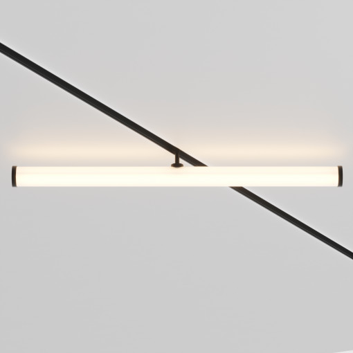 Spot magnetic sina Larc LED metal negru TR086-2-25W3K-B