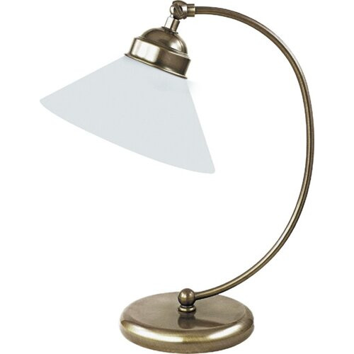 Veioza Marian 1xE27 metal/sticla bronz/alb Rabalux RBL2702
