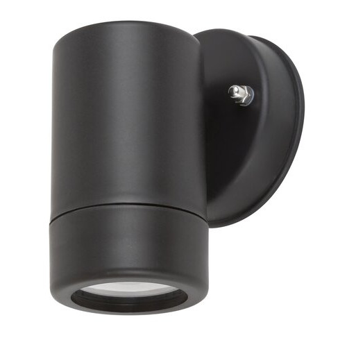 Aplica exterior Medina 1xGU10 acril negru/transparent Rabalux