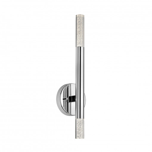Aplica One 2xLED metal/acril crom/transparent Zuma Line