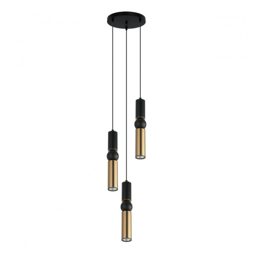 Lustra Isidora R1 3xGU10 metal negru/bronz antichizat Italux