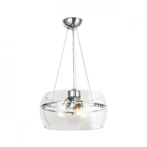 Lustra Merano 3xE27 metal/sticla crom/transparent Zuma Line