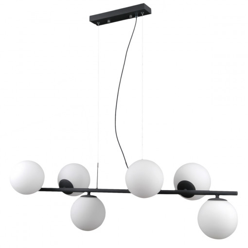 Lustra Raddi 6xG9 metal/sticla antracit Italux