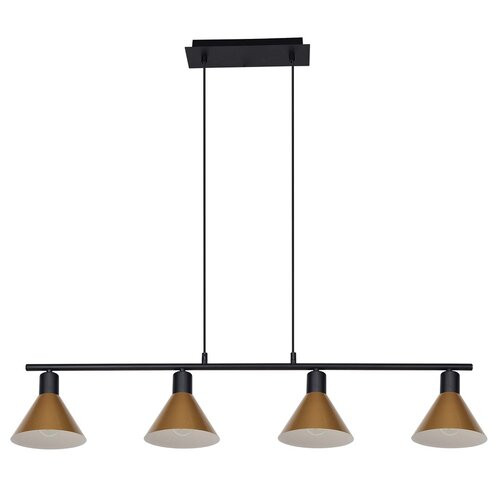 Pendul Alvaro 4xE27 metal negru/auriu Rabalux RBL3160