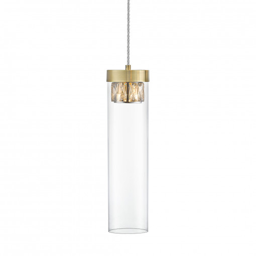 Pendul Gem 1xG9 metal/sticla bronz antichizat Zuma Line
