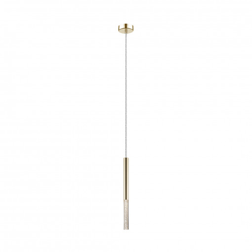Pendul One LED metal/acril auriu/transparent Zuma Line