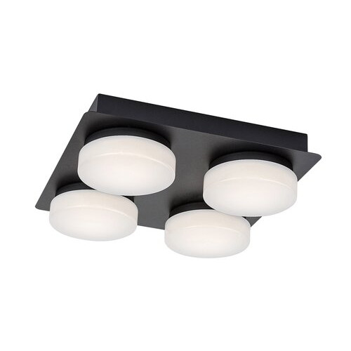 Plafoniera Attichus LED 21W metal/acril negru/alb Rabalux