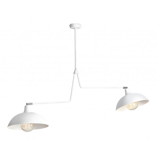 Plafoniera Espace 2xE27 metal alb Aldex