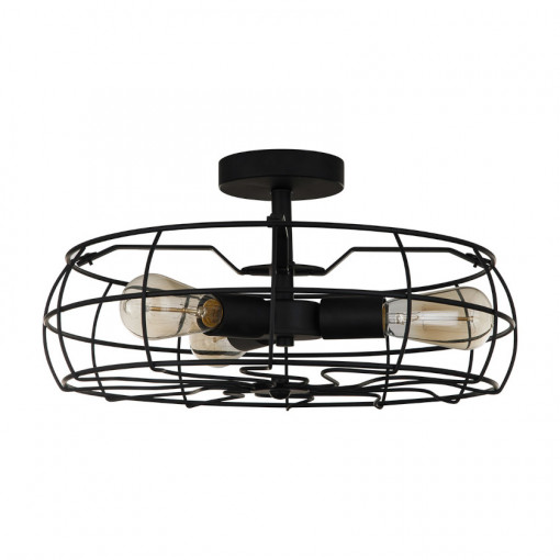 Plafoniera Rayo 3xE27 metal negru Italux