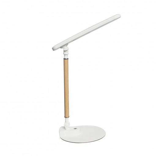 Veioza Stolowe LED metal/lemn alb Zuma Line