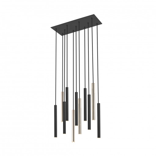 Lustra Loya 11xLED metal negru/auriu Zuma Line
