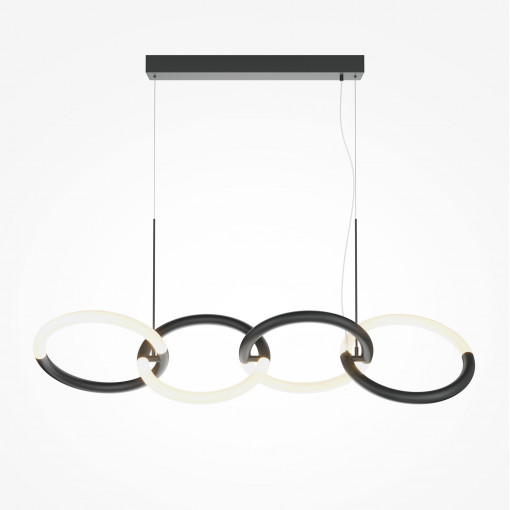 Lustra Node 4xLED metal negru/alb Maytoni