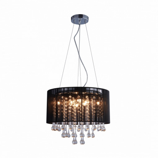 Lustra Verona 8xG9 metal/sticla negru Zuma Line
