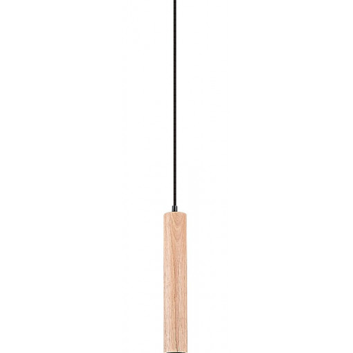 Pendul Braulia 1xGU10 metal/lemn fag/negru Rabalux