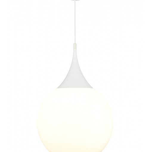 Pendul Dewdrop 1xE27 metal/sticla alb Maytoni