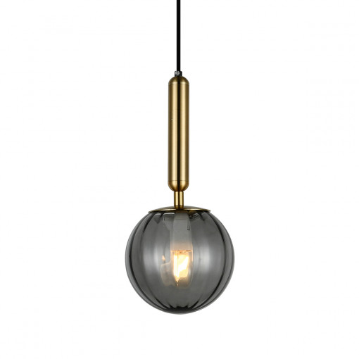 Pendul Ravena 1xE27 metal/sticla alama Italux