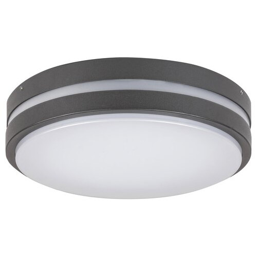 Plafoniera exterior Hamburg LED 12W metal/acril antracit/alb Rabalux