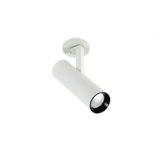 Spot incastrat Bocca White 3000K LED 18W 1590 lumeni metal alb/negru Italux