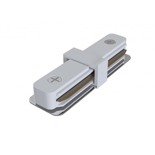 Accesoriu sina Conector liniar 1x acril alb