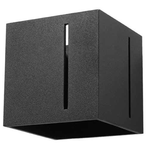 Aplica Pixar 1xG9 metal negru patrat