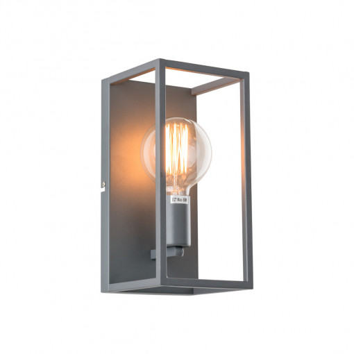Aplica Sigalo 1xE27 metal gri sablat Italux