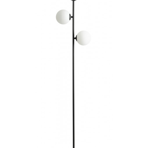 Lampadar Libra 3xE14 metal/sticla negru Aldex