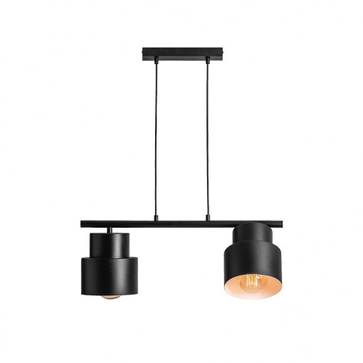 Lustra Kadm 2xE27 metal negru Aldex