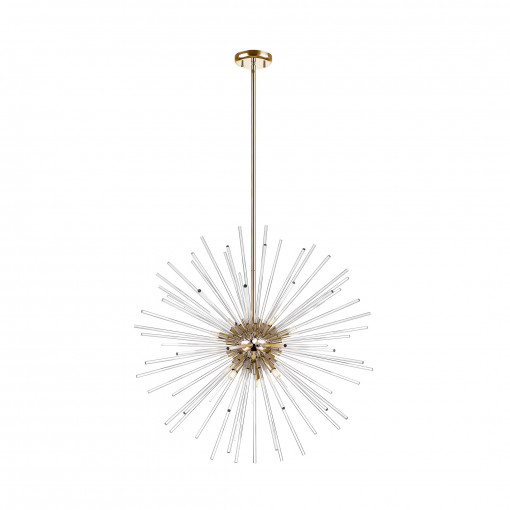 Lustra Urchin 9xG9 metal/sticla auriu Zuma Line