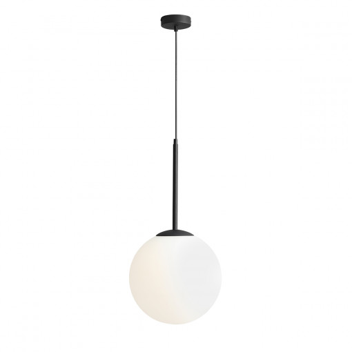 Pendul Bosso M 1xE27 metal/sticla negru Aldex