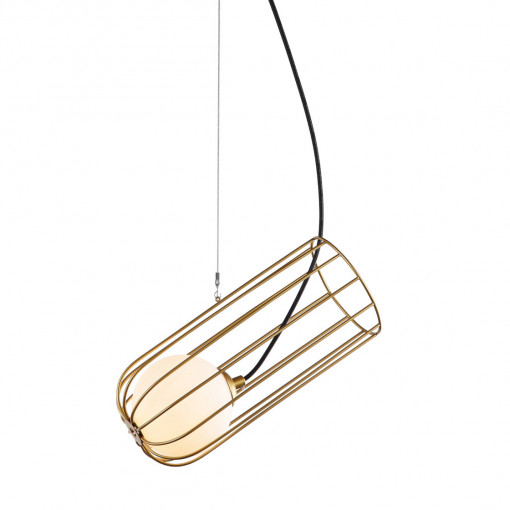 Pendul Coco 1xG9 metal/sticla auriu Italux