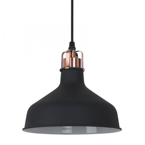 Pendul Hooper 1xE27 metal negru/rosu Italux