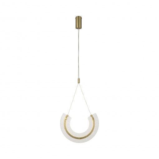 Pendul Maya LED metal/sticla auriu/transparent Maytoni P091PL-L18G3K