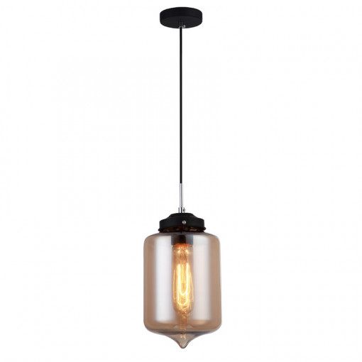 Pendul Tube 1xE27 metal negru Italux
