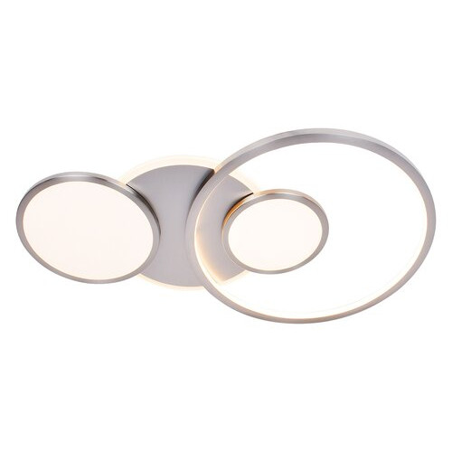 Plafoniera Fulvia LED 50W metal/acril nichel/alb Rabalux