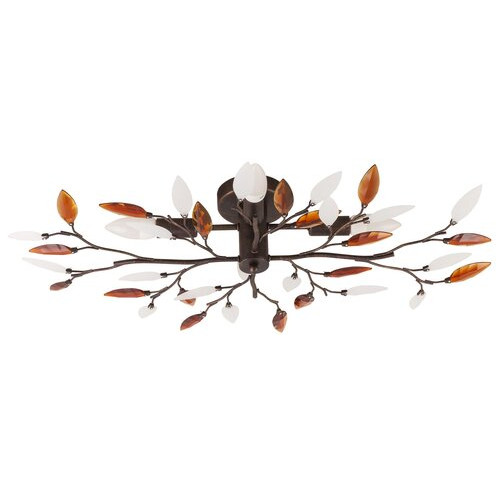 Plafoniera Lilian 4xE14 metal/acril bronz/maro Rabalux