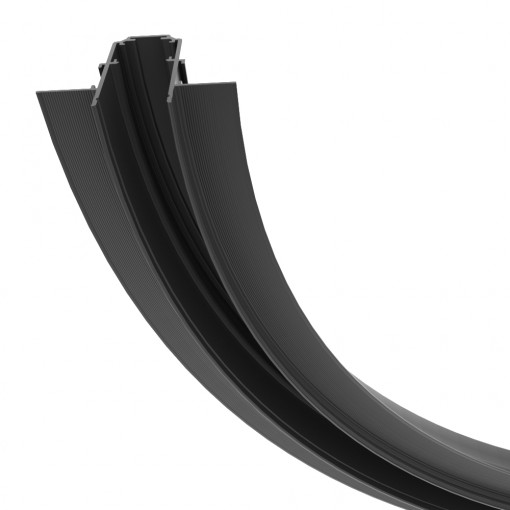 Sina magnetica incastrata Exility curbata metal negru TRA044-ANGLE