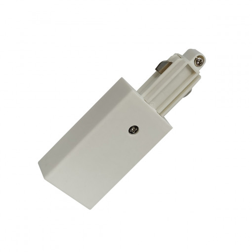 Accesoriu sina Marvi Track Power Adapter metal/acril alb Italux