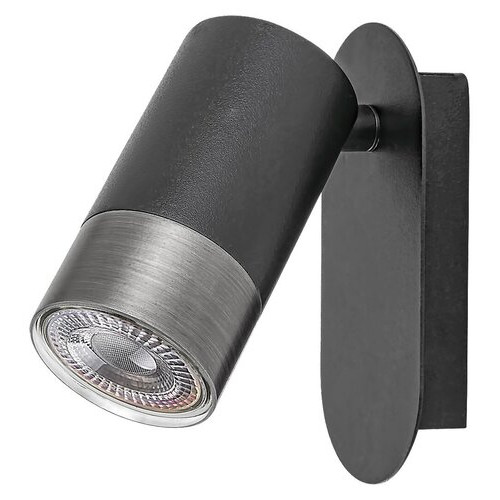 Aplica Zircon 1xGU10 metal negru/argintiu Rabalux RBL5069