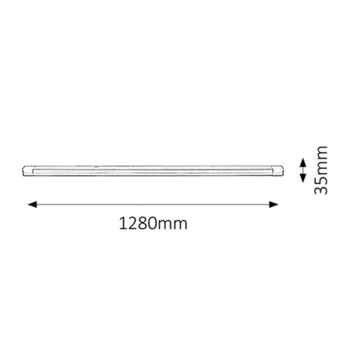 Lampa de dulap/cabinet Band light 1xG13 metal/acril alb Rabalux RBL2305