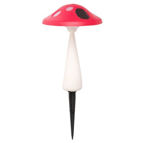 Lampa solara Funghetto LED 0.06W acril alb/rosu Rabalux