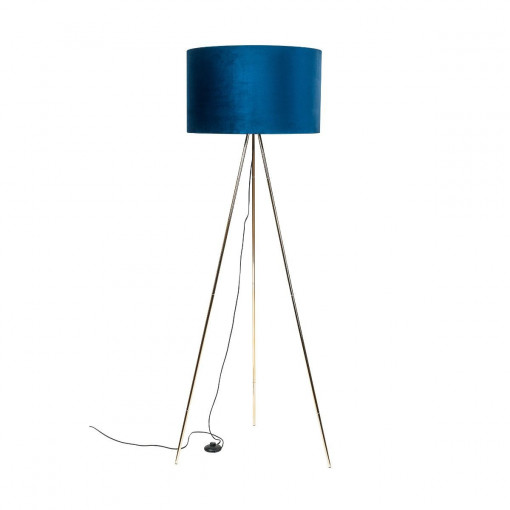 Lampadar Inga 1xE27 metal/acril/textil albastru Zuma Line