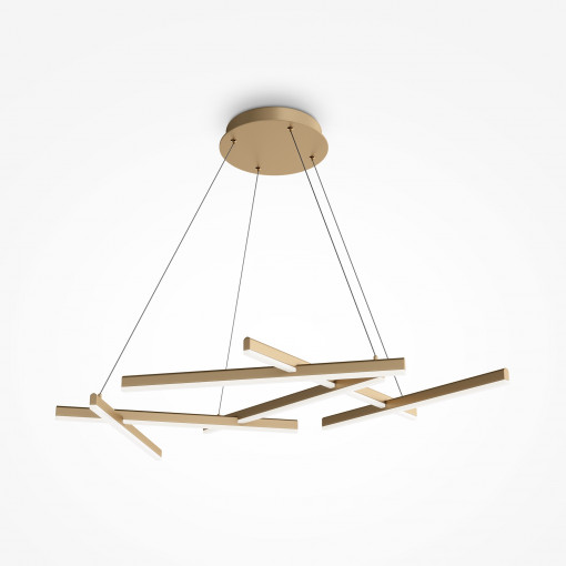 Lustra Line LED metal auriu mat Maytoni