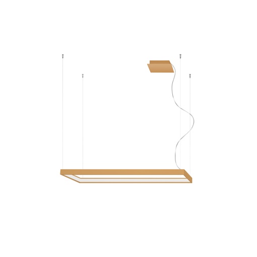Lustra Tuula M LED 3000K 5757LM metal auriu rectangular