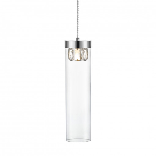 Pendul Gem 1xG9 metal/cristal crom Zuma Line