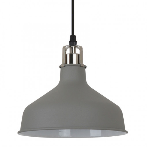 Pendul Hooper 1xE27 metal gri/nichel satinat Italux