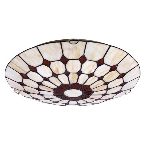 Plafoniera Marvel 2xE27 metal/sticla bronz/multicolor Rabalux