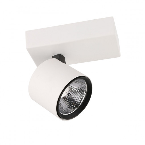 Spot aplicat Boniva LED 5W 300 lumeni 3000K metal alb/negru Italux