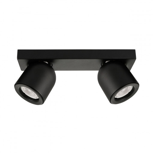 Spot aplicat Nuora 2xGU10 metal negru Italux