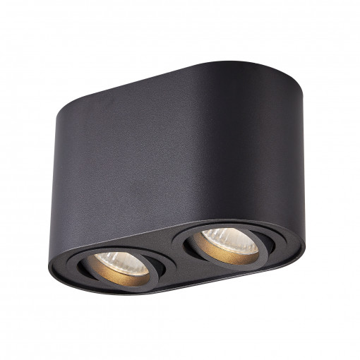 Spot aplicat Rondoo 2xGU10 metal negru Zuma Line